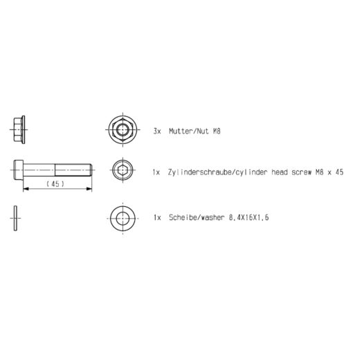 Csavarkészlet - Brose Drive Cmag Elops