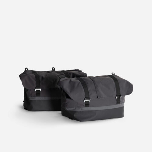 Dupla Kerékpáros Táska Cargobike Longtail Kerékpárra 2x 50 Literes Decathlon