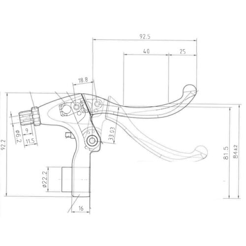Fékkar - Tektro CL 331 TS Elops