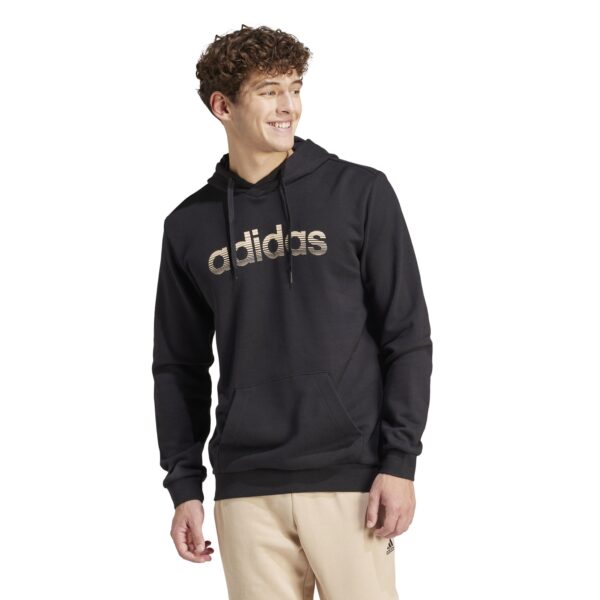 Férfi fitnesz kapucnis pulóver Adidas