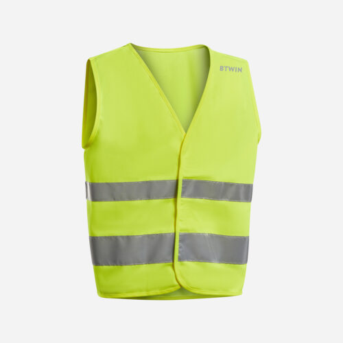 Gyerek kerékpáros láthatósági mellény Btwin
