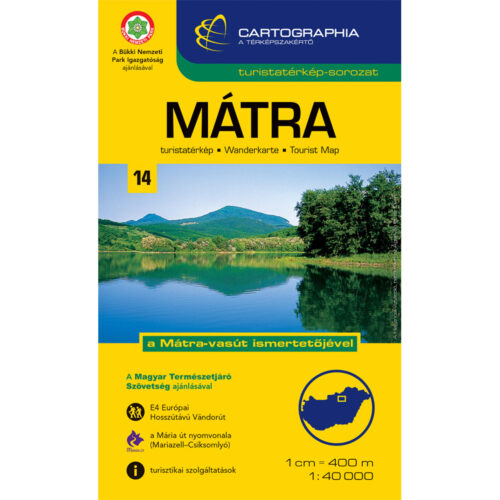 Mátra turistatérkép Cartographia