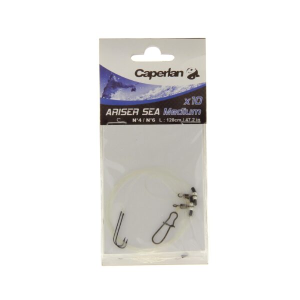 Surfcasting előke szett Ariser Medium (n°4 x 5+n°6 x5 horog) Caperlan